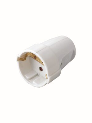 ΦΙΣ ΣΟΥΚΟ ΘΗΛΥΚΟ ΜΕ ΑΣΦΑΛΕΙΑ ΓΙΑ ΧΡΗΣΗ ΜΕ ΚΑΛΩΔΙΟ ΛΕΥΚΟ 250V 16A IP20