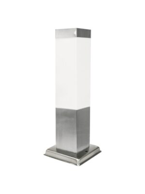 LOOP I - ΚΟΛΩΝΑΚΙ ΦΩΤΙΣΤΙΚΟ ΚΗΠΟΥ ΑΝΟΞΕΙΔΩΤΟ ΑΤΣΑΛΙ ΜΕ ΟΠΑΛ ΚΑΛΥΜΜΑ ΣΥΜΒΑΤΙΚΟ 1XE27 IP45 60x100x300mm