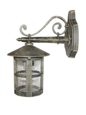 CRES - ΦΑΝΑΡΙ ΤΟΙΧΟΥ ΠΑΡΑΔΟΣΙΑΚΟ ΑΛΟΥΜΙΝΙΟ ΣΚΟΥΡΙΑ ΣΥΜΒΑΤΙΚΟ 1XE27 IP45 155x242x300mm