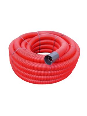 ΣΩΛΗΝΑΣ ΚΟΚΚΙΝΟΣ ΜΕ ΟΔΗΓΟ ΚΑΙ ΜΟΥΦΑ ΣΥΝΔΕΣΗΣ Φ63