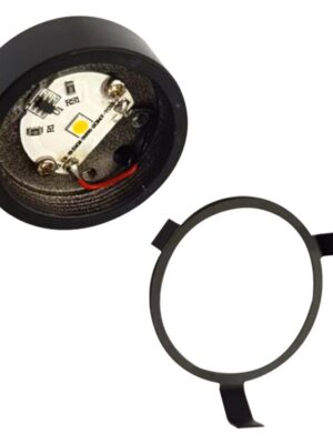 CAPI-ΣΠΟΤ ΧΩΝΕΥΤΟ ΜΑΥΡΟ ΑΛΟΥΜΙΝΙΟΥ ΧΩΡΙΣ ΦΑΚΟ ΚΑΙ ΠΡΟΣΟΨΗ LED SMD 2W 3000Κ 140LM  IP20 Φ34X16MM