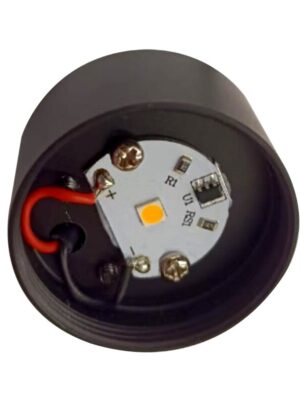 CAPISUR-ΣΠΟΤ ΜΑΥΡΟ ΑΛΟΥΜΙΝΙΟΥ ΧΩΡΙΣ ΦΑΚΟ ΚΑΙ ΠΡΟΣΟΨΗ LED SMD 2W 3000K 140LM IP20 Φ34Χ18MM 5 ΧΡ.ΕΓΓ.