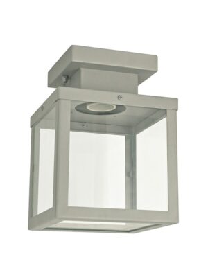 ΓΚΡΙ ΦΩΤΙΣΤΙΚΟ ΟΡΟΦΗΣ CELIA 1XE27 IP44 ΜΕ ΔΙΑΦΑΝΟ ΓΥΑΛΙ