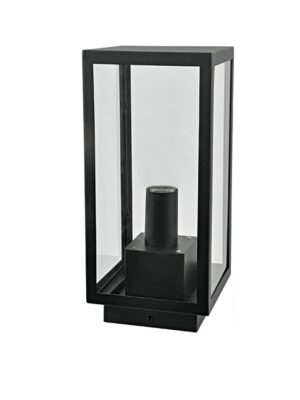 CELIA - ΦΑΝΑΡΙ ΚΗΠΟΥ ΕΠΙΔΑΠΕΔΙΟ ΑΤΣΑΛΙΝΟ ΜΑΥΡΟ ΣΥΜΒΑΤΙΚΟ 1XE27 IP44 160x160x350mm