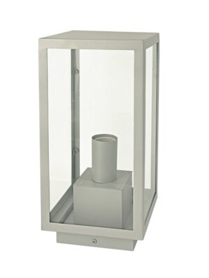 CELIA - ΦΑΝΑΡΙ ΚΗΠΟΥ ΕΠΙΔΑΠΕΔΙΟ ΑΤΣΑΛΙΝΟ ΓΚΡΙ ΣΥΜΒΑΤΙΚΟ 1XE27 IP44 160x160x350mm