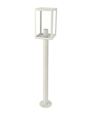 CELIA - ΦΑΝΑΡΙ ΚΗΠΟΥ ΚΟΛΩΝΑΚΙ ΑΤΣΑΛΙΝΟ ΛΕΥΚΟ ΣΥΜΒΑΤΙΚΟ 1XE27 IP44 160x160x1000mm