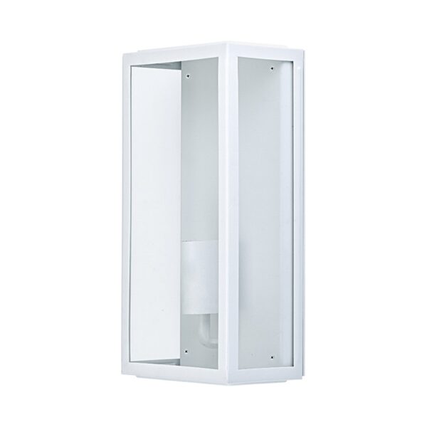 CELIA - ΦΑΝΑΡΙ ΑΠΛΙΚΑ ΚΗΠΟΥ ΕΠΙΤΟΙΧΟ ΑΤΣΑΛΙΝΟ ΛΕΥΚΟ ΣΥΜΒΑΤΙΚΟ 1XE27 IP44 160x100x335mm