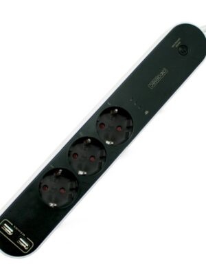 ΠΟΛΥΜΠΡΙΖΟ WI-FI 3-ΘΕΣΕΩΝ 16A 250V 3680W 2 USB ΘΥΡΕΣ 2,4A 5V ΑΝΑ ΘΥΡΑ