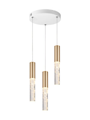 OASIS-ΦΩΤΙΣΤΙΚΟ ΚΡΕΜΑΣΤΟ ΤΡΙΦΩΤΟ ΑΜΜΩΔΕΣ ΛΕΥΚΟ ΑΛΟΥΜΙΝΙΟΥ LED COB 22W CCT 1100LM IP20 268X268X1500MM