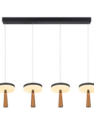 ASIAN-ΦΩΤΙΣΤΙΚΟ ΚΡΕΜΑΣΤΟ 4ΦΩΤΟ ΑΜΜΩΔΕΣ ΜΑΥΡΟ ΑΛΟΥΜΙΝΙΟΥ LED SMD 42W CCT 2730LM IP20 965X164X1500MM