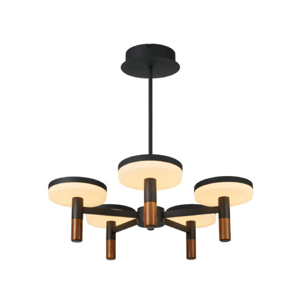 ASIAN-ΦΩΤΙΣΤΙΚΟ ΚΡΕΜΑΣΤΟ 5ΑΦΩΤΟ ΑΜΜΩΔΕΣ ΜΑΥΡΟ ΑΛΟΥΜΙΝΙΟΥ LED SMD 52W CCT 3380LM IP20 600X330-1230MM