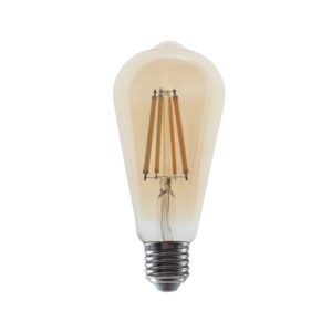FILAMENT LED ΚΕΧΡΙΜΠΑΡΙ ST64 10W 2700K 230V AC 1160LM RA80 30000HRS 360° 1xE27