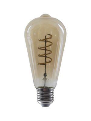 FILAMENT LED ΚΕΧΡΙΜΠΑΡΙ ΣΠΙΡΑΛ DIM ST64 4W 1800K 230V AC 270LM RA80 30000HRS 360° 1xE27