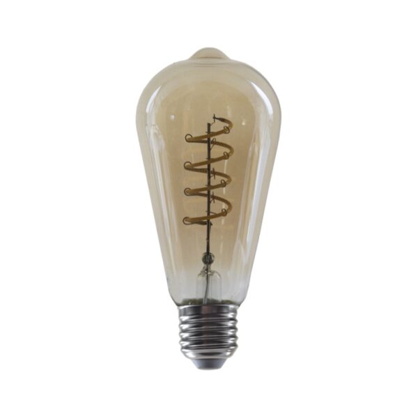 FILAMENT LED ΚΕΧΡΙΜΠΑΡΙ ΣΠΙΡΑΛ DIM ST64 4W 1800K 230V AC 270LM RA80 30000HRS 360° 1xE27