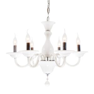 NETTO ΦΩΤΙΣΤΙΚΟ ΚΡΕΜΑΣΤΟ ΛΕΥΚΟ ΠΟΡΣΕΛΑΝΗ ΣΥΜΒΑΤΙΚΟ 6ΧΕ14 IP20 Φ650Χ1200mm