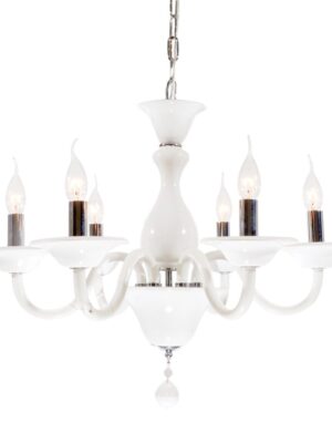 NETTO ΦΩΤΙΣΤΙΚΟ ΚΡΕΜΑΣΤΟ ΛΕΥΚΟ ΠΟΡΣΕΛΑΝΗ ΣΥΜΒΑΤΙΚΟ 6ΧΕ14 IP20 Φ650Χ1200mm