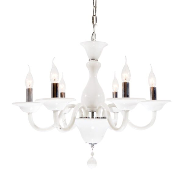 NETTO ΦΩΤΙΣΤΙΚΟ ΚΡΕΜΑΣΤΟ ΛΕΥΚΟ ΠΟΡΣΕΛΑΝΗ ΣΥΜΒΑΤΙΚΟ 6ΧΕ14 IP20 Φ650Χ1200mm