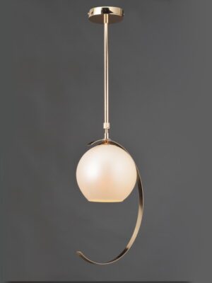 ΚΡΕΜΑΣΤΟ Φ/Σ 1ΧΕ27 ΜΕΤΑΛΛΙΚΟ ΧΡΥΣΟ+ΠΕΡΛΕ ΓΥΑΛΙ Φ35ΧΗ100CM IPARELLE