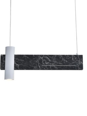 NETTO ΦΩΤΙΣΤΙΚΟ ΚΡΕΜΑΣΤΟ ΜΑΥΡΟ ΜΑΡΜΑΡΙΝΟ ΜΕΤΑΛΛΙΚΟ ΣΥΜΒΑΤΙΚΟ 1ΧGU10 & LED 18W 3000K 1440Lm IP20 830Χ1200mm