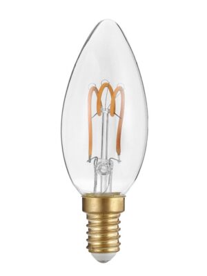 FILAMENT LED C35 3W 2700K 230V AC 220LM RA80 30000HRS 300° 1xE14
