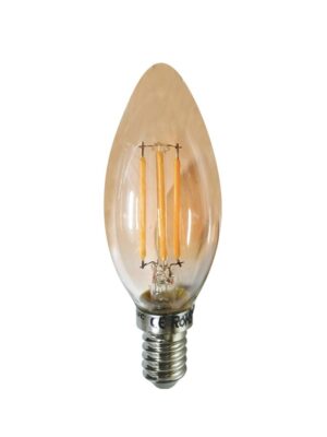 FILAMENT LED STEP ΚΕΧΡΙΜΠΑΡΙ DIM C35 5W 2700K 230V AC 400LM RA80 30000HRS 300° 1xE14