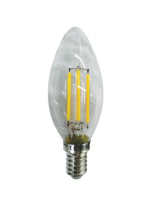 FILAMENT LED STEP DIM C35 5W 2700K 230V AC 440LM RA80 30000HRS 300° 1xE14