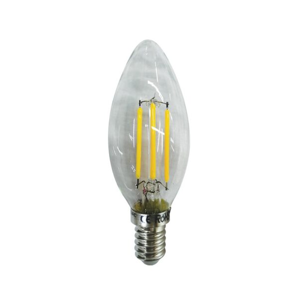 FILAMENT LED STEP DIM C35 5W 2700K 230V AC 440LM RA80 30000HRS 300° 1xE14