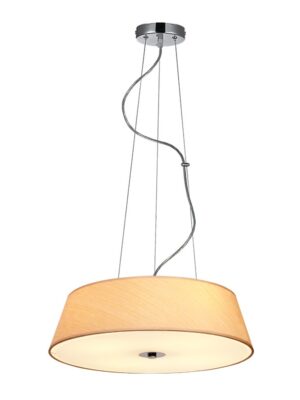 NETTO ΚΡΕΜΑΣΤΟ Φ/Σ 4XE27 ΥΦΑΣΜΑ ΣΕ ΑΠΟΧΡΩΣΗ ΞΥΛΟΥ Φ45cm SIGNAC