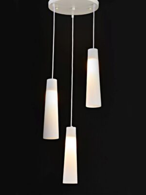 NETTO ΦΩΤΙΣΤΙΚΟ ΚΡΕΜΑΣΤΟ ΛΕΥΚΟ ΜΕΤΑΛΛΙΚΟ ΣΥΜΒΑΤΙΚΟ 3ΧΕ27 IP20 Φ325Χ700-1400mm