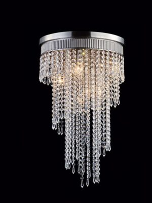 NETTO ΦΩΤΙΣΤΙΚΟ ΚΡΕΜΑΣΤΟ ΣΑΤΙΝΕ ΝΙΚΕΛΙΟ ΜΕΤΑΛΛΙΚΟ ΣΥΜΒΑΤΙΚΟ 7ΧΕ14 IP20 Φ400Χ660mm