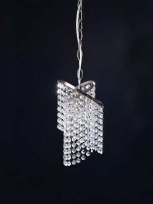 NETTO ΦΩΤΙΣΤΙΚΟ ΚΡΕΜΑΣΤΟ ΣΑΤΙΝΕ ΝΙΚΕΛΙΟ ΜΕΤΑΛΛΙΚΟ ΣΥΜΒΑΤΙΚΟ 1ΧΕ27 IP20 Φ120Χ845mm