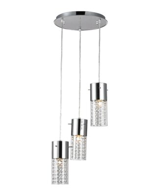 NETTO ΦΩΤΙΣΤΙΚΟ ΚΡΕΜΑΣΤΟ ΧΡΩΜΙΟ ΜΕΤΑΛΛΙΚΟ ΣΥΜΒΑΤΙΚΟ 1ΧΕ14 IP20 Φ100Χ1200mm