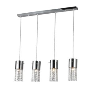 NETTO ΦΩΤΙΣΤΙΚΟ ΚΡΕΜΑΣΤΟ ΧΡΩΜΙΟ ΜΕΤΑΛΛΙΚΟ ΣΥΜΒΑΤΙΚΟ 4ΧΕ14 IP20 820Χ1200mm