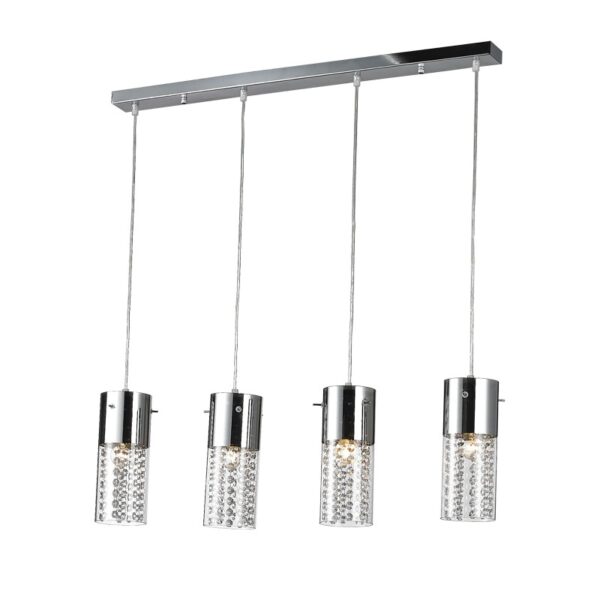 NETTO ΦΩΤΙΣΤΙΚΟ ΚΡΕΜΑΣΤΟ ΧΡΩΜΙΟ ΜΕΤΑΛΛΙΚΟ ΣΥΜΒΑΤΙΚΟ 4ΧΕ14 IP20 820Χ1200mm