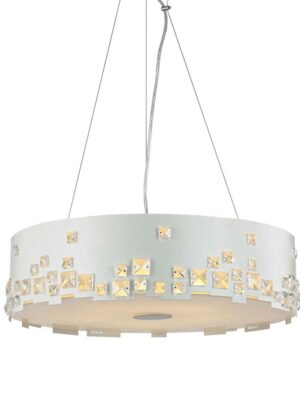 NETTO ΦΩΤΙΣΤΙΚΟ ΚΡΕΜΑΣΤΟ ΛΕΥΚΟ ΜΕΤΑΛΛΙΚΟ ΣΥΜΒΑΤΙΚΟ 3ΧΕ27 IP20 Φ400Χ1100mm