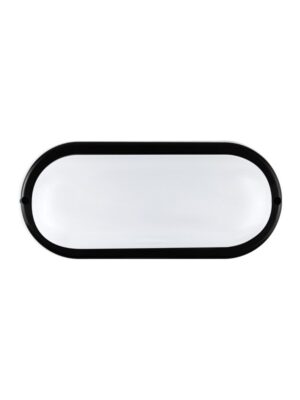 LED PC BLACK WALL LUMINAIRE 230V AC IP65 20W 1700lm 3000K 110° Ra80