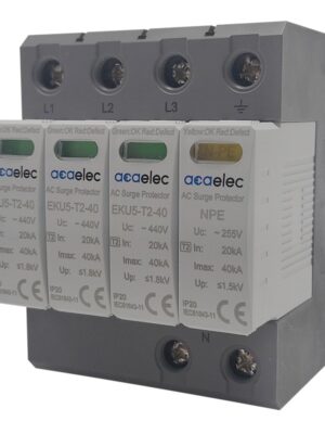 SPD Surge Protection T2 Type 3p+n 40kA