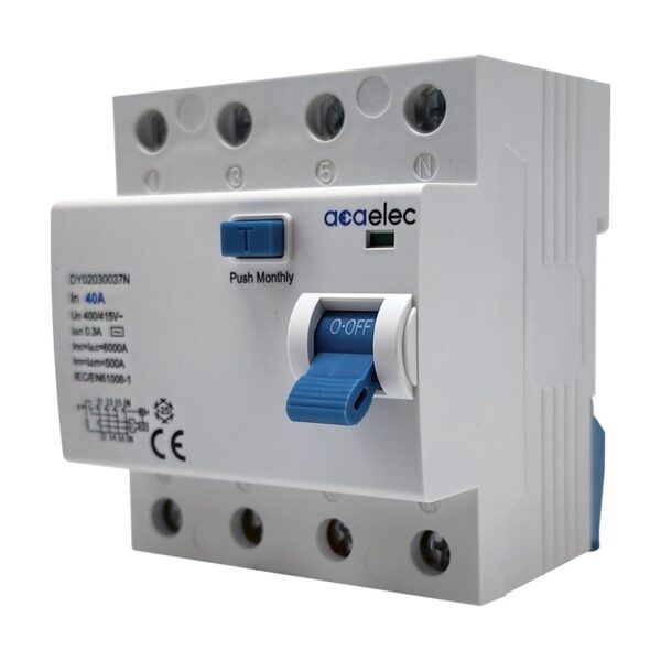 RCCB 4X40A 300mA 4M AC-Type