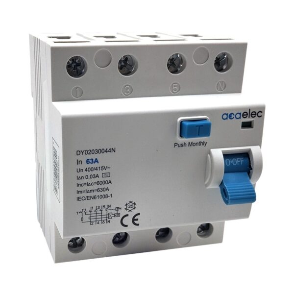 RCCB 4P 63A AC 0,03 4M  6KA