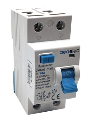 RCCB 2X40A 30mA 2M A-Type