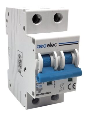 MCB 2P C10 6KA 2M