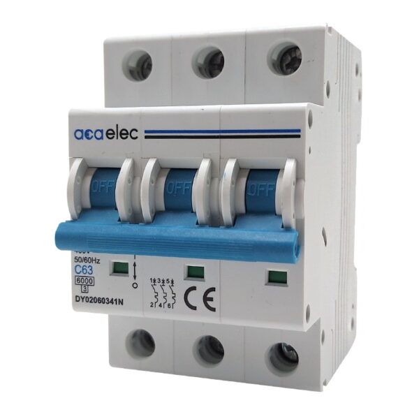 MCB 3P C63 6KA 3M
