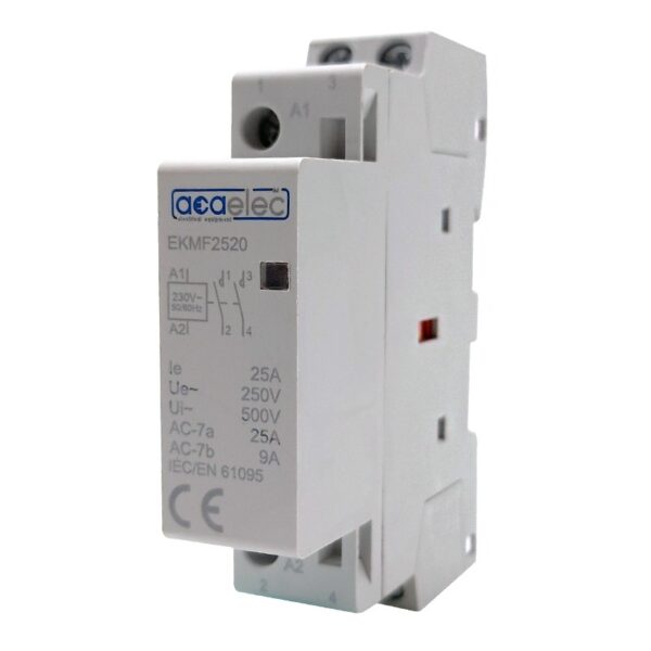 CONTACTOR 25A 2NO 230V 2M