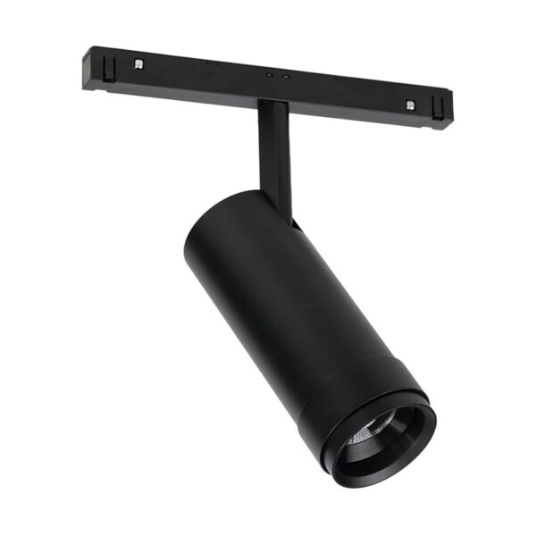 ΦΩΤΙΣΤΙΚΟ ΡΑΓΑΣ ΜΑΥΡΟ Μ+C365:C2150ΑΓΝΗΤΙΚΟ ZOOMABLE ΣΠΟΤ 48V DC 20W 3000K 1650LM MAx. 20-50° Ra90 Φ58x152mm OSRAM