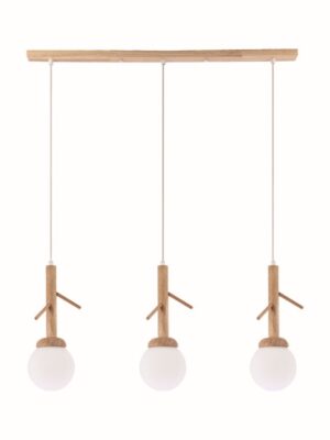 NETTO ΦΩΤΙΣΤΙΚΟ ΚΡΕΜΑΣΤΟ ΦΥΣΙΚΟ ΞΥΛΙΝΟ ΣΥΜΒΑΤΙΚΟ 1ΧΕ14 IP20 Φ130Χ2000mm