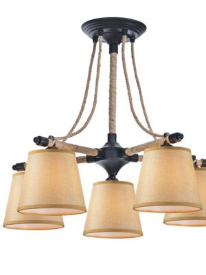 NETTO ΦΩΤΙΣΤΙΚΟ ΚΡΕΜΑΣΤΟ ΜΑΥΡΟ ΜΑΤ ΜΕΤΑΛΛΙΚΟ ΣΥΜΒΑΤΙΚΟ 5ΧΕ14 IP20 Φ570Χ480mm