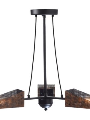 NETTO ΦΩΤΙΣΤΙΚΟ ΚΡΕΜΑΣΤΟ ΣΚΟΥΡΟ ΧΑΛΚΙΝΟ ΜΕΤΑΛΛΙΚΟ ΣΥΜΒΑΤΙΚΟ 3ΧΕ27 IP20 Φ600Χ770mm