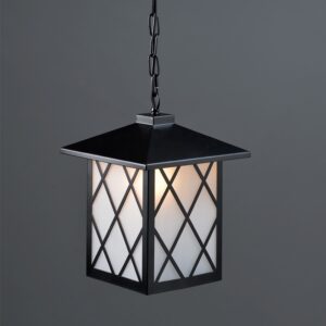 NETTO ΦΩΤΙΣΤΙΚΟ ΚΡΕΜΑΣΤΟ ΜΑΥΡΟ ΜΑΤ ΜΕΤΑΛΛΙΚΟ ΣΥΜΒΑΤΙΚΟ 1ΧΕ27 IP20 250Χ250Χ1300mm