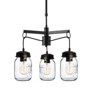 NETTO ΦΩΤΙΣΤΙΚΟ ΚΡΕΜΑΣΤΟ ΜΑΥΡΟ ΜΑΤ ΜΕΤΑΛΛΙΚΟ ΣΥΜΒΑΤΙΚΟ 3ΧΕ27 IP20 Φ450Χ1150mm