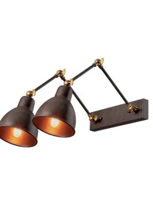 NETTO ΦΩΤΙΣΤΙΚΟ ΕΠΙΤΟΙΧΟ ΚΑΦΕ ΣΚΟΥΡΙΑ ΜΕΤΑΛΛΙΚΗ ΣΥΜΒΑΤΙΚΗ 1ΧΕ27 IP20 360Χ220mm